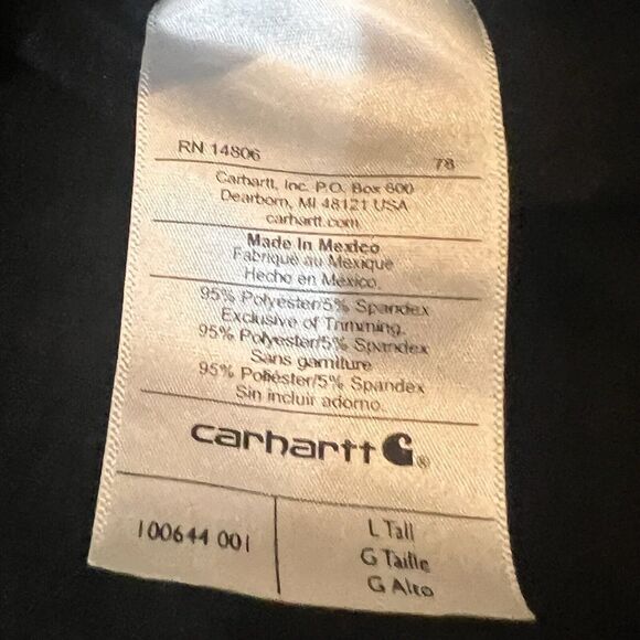 Carhartt  Force Thermal Sweater Men's:  Large-Tall  Black - Picture 7 of 8